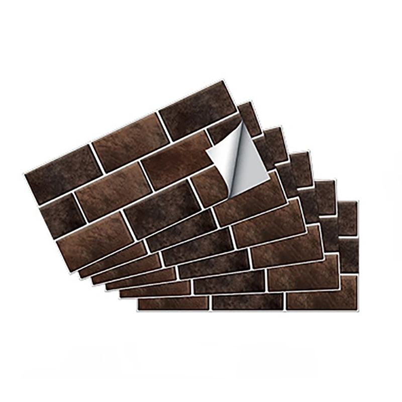 

6 шт., имитация настенной плитки, Кухонное украшение, настенная наклейка, наклейка для плитки в ванную комнату, водостойкая и маслостойкая на...