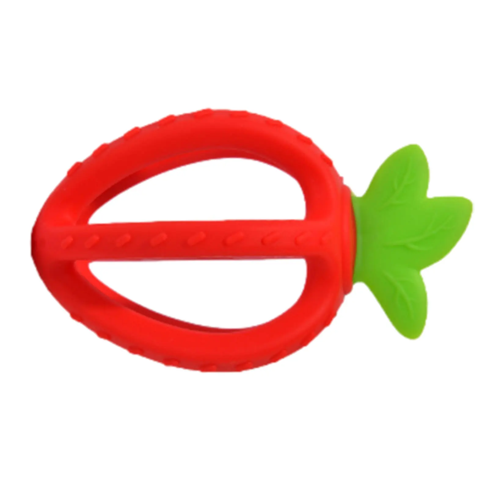

Soothing Teether Soothing Teether Designed In Lovely Strawberry Shape Silicone Molar Chew Toy Exercise The Flexibility Of The