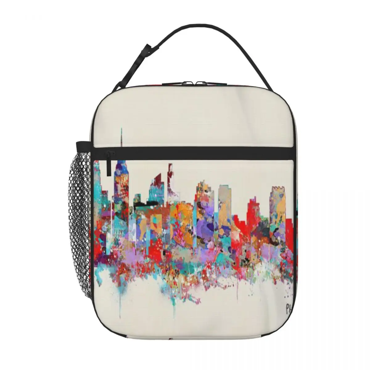 

Philadelphia Skyline Bri Buckley Lunch Tote Kawaii Bag Lunch Box Bag Children'S Lunch Bag