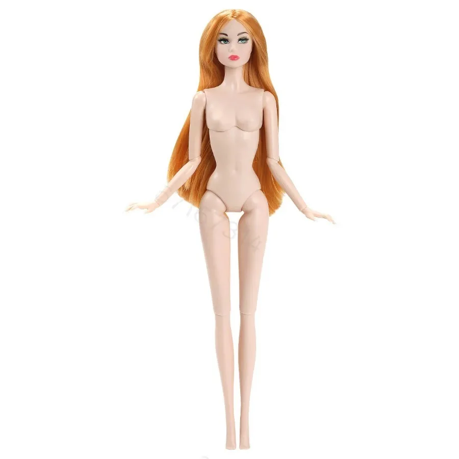 Фото Новый 32 см 1/6 BJD супермодель тела Европейская и американская мода DIY ПВХ Обнаженная кукла для девочек игрушка для макияжа №4