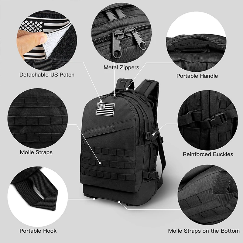 30L Military Tactical Back Lithgweight Outdoor Waterproof Travel Men'S Backpacks Bag Hiking Camping Travel 600D Rucksack