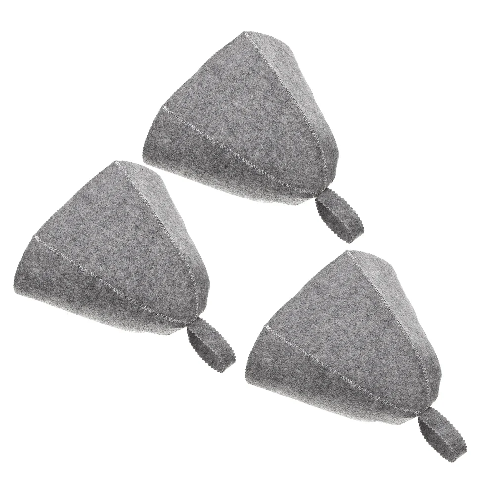 

Hat Saunabath Felt Spa Hats Mencap Wool Bucket Caps Hair Russian Accessories Banya Bathroom Shower House Head Portable Room