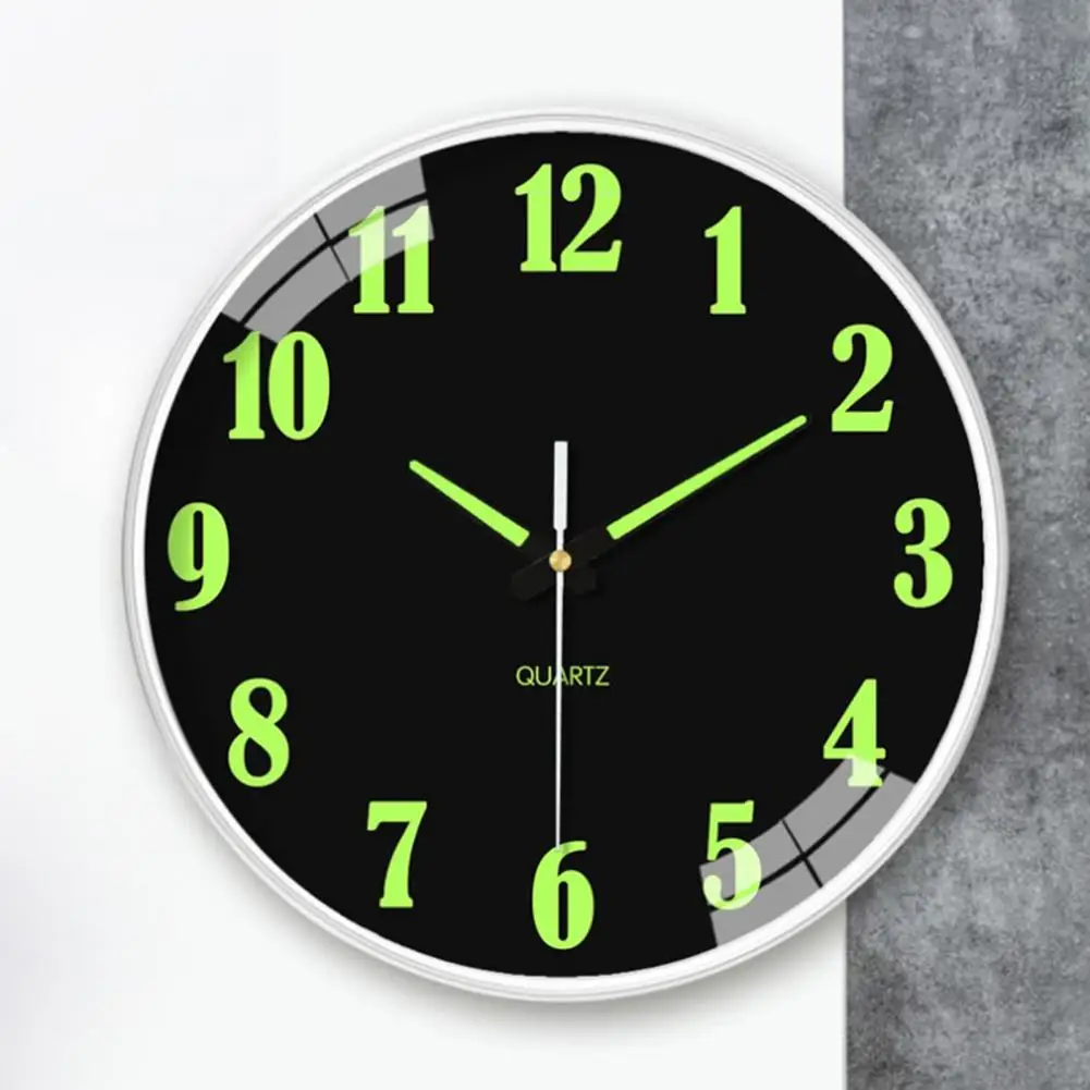 

12 Inch Practical Digital Clock Long Lasting Mute 30cm Wall Hanging Luminous Silent Digital Clock Luminous Clock Decorative