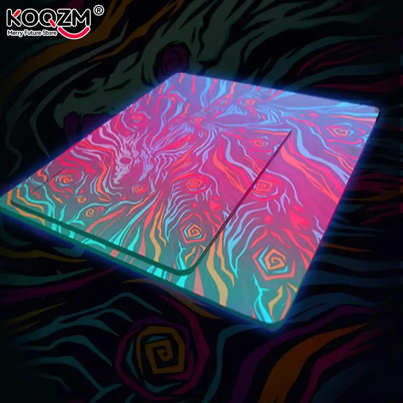 

1pc Game Mousepad Streamer Rainbow Phantom Coating Coating Game Oversized Size Non-lock Edge fps Gaming Game Mousepad