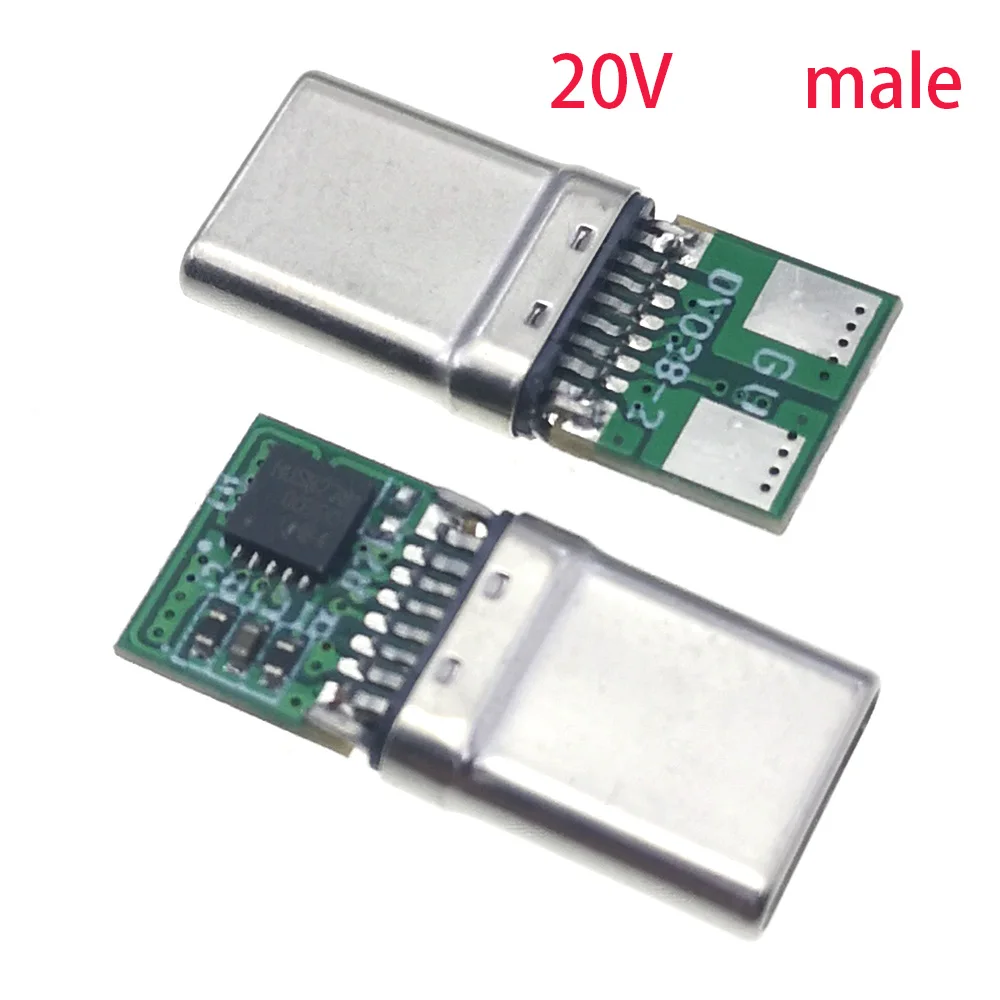 Фото 1/2/5 шт. USB-C гнездовой триггерный модуль PD-приманка розетки быстрая зарядка Type-C 5 В 9 В 12 В 15 В 20 В высокоскоростная доставка питания №4