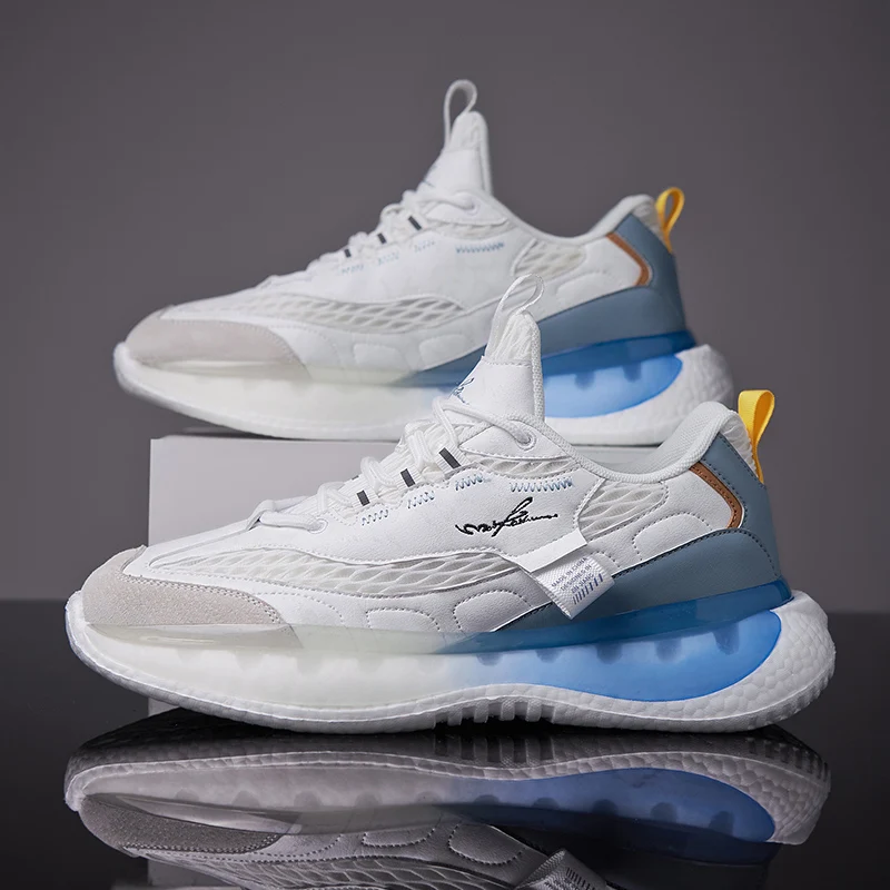

Summer Breathable Running Shoes For Men Lightweight Casual Shoes Designer Mesh Sneakers Lace-Up Male Outdoor Sports Tennis Shoe