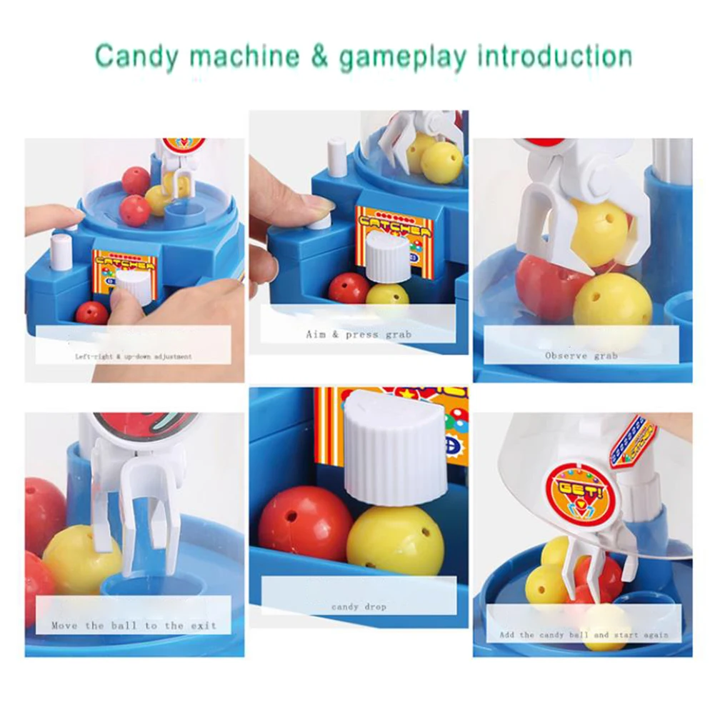Детский мини-захват Ловец шаров игрушка ручная аркадная машина коготь веселая