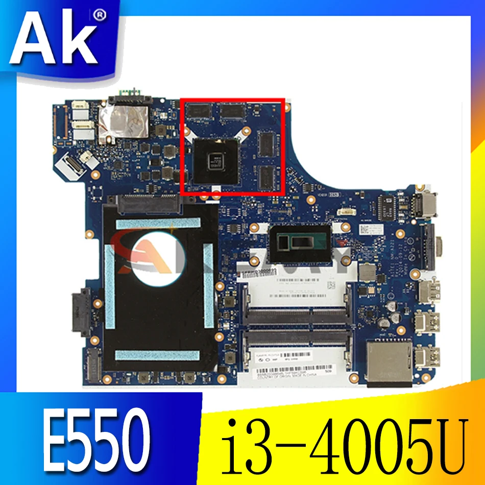 

Thinkpad E550 i3-4005U laptop independent graphics card motherboard. FRU 00HT585 00HT586
