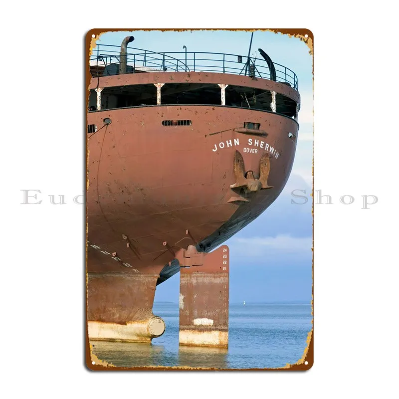 

John Sherwin Freighter Metal Plaque Design Garage Custom Designs Classic Tin Sign Poster