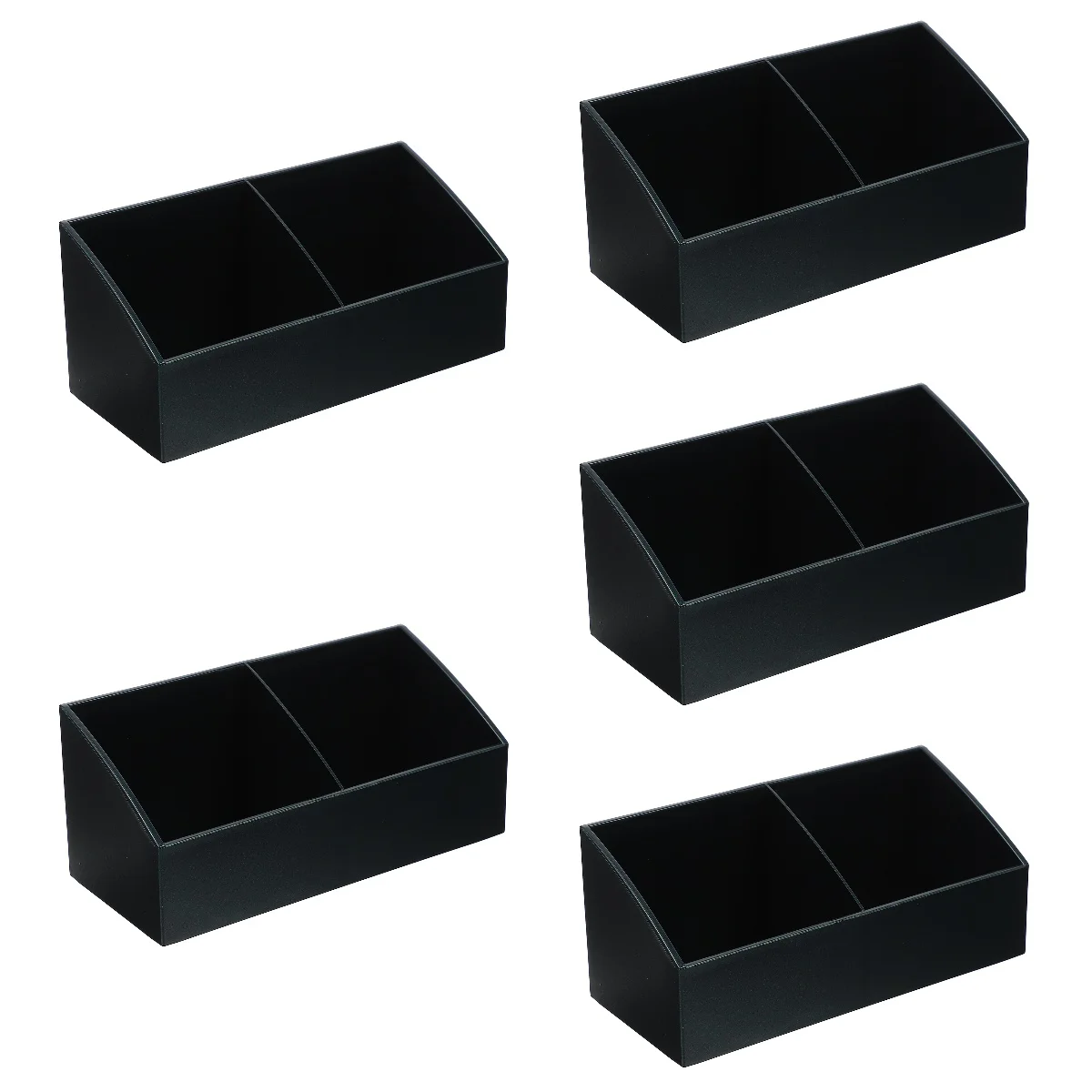 

5x Tea Tea Box Sugar Holder Coffee Cup Holder Black Sugar Tea Organizer For Tea Bags for Restaurant House