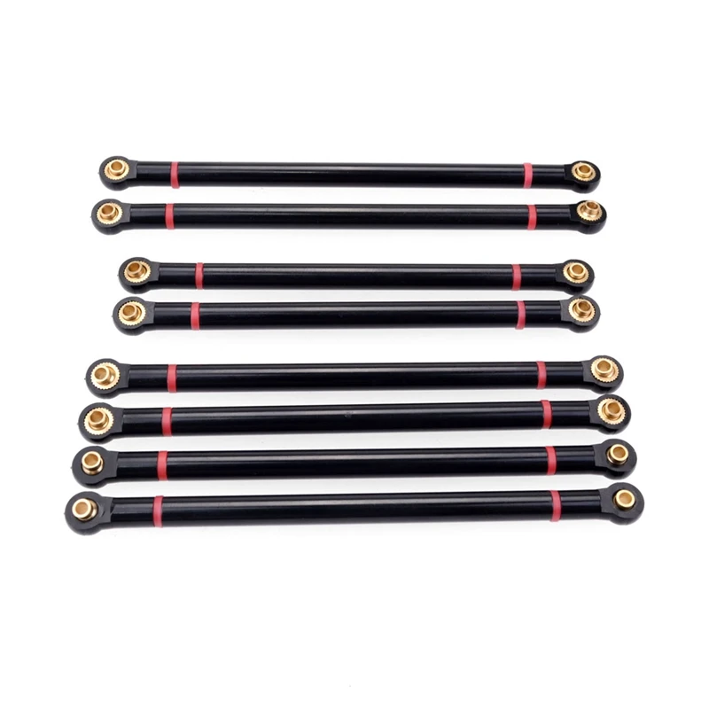 

8Pcs/Lot Metal Link Rod 313MM Wheelbase Suit For Axial SCX10 1/10 RC Crawler Car Parts
