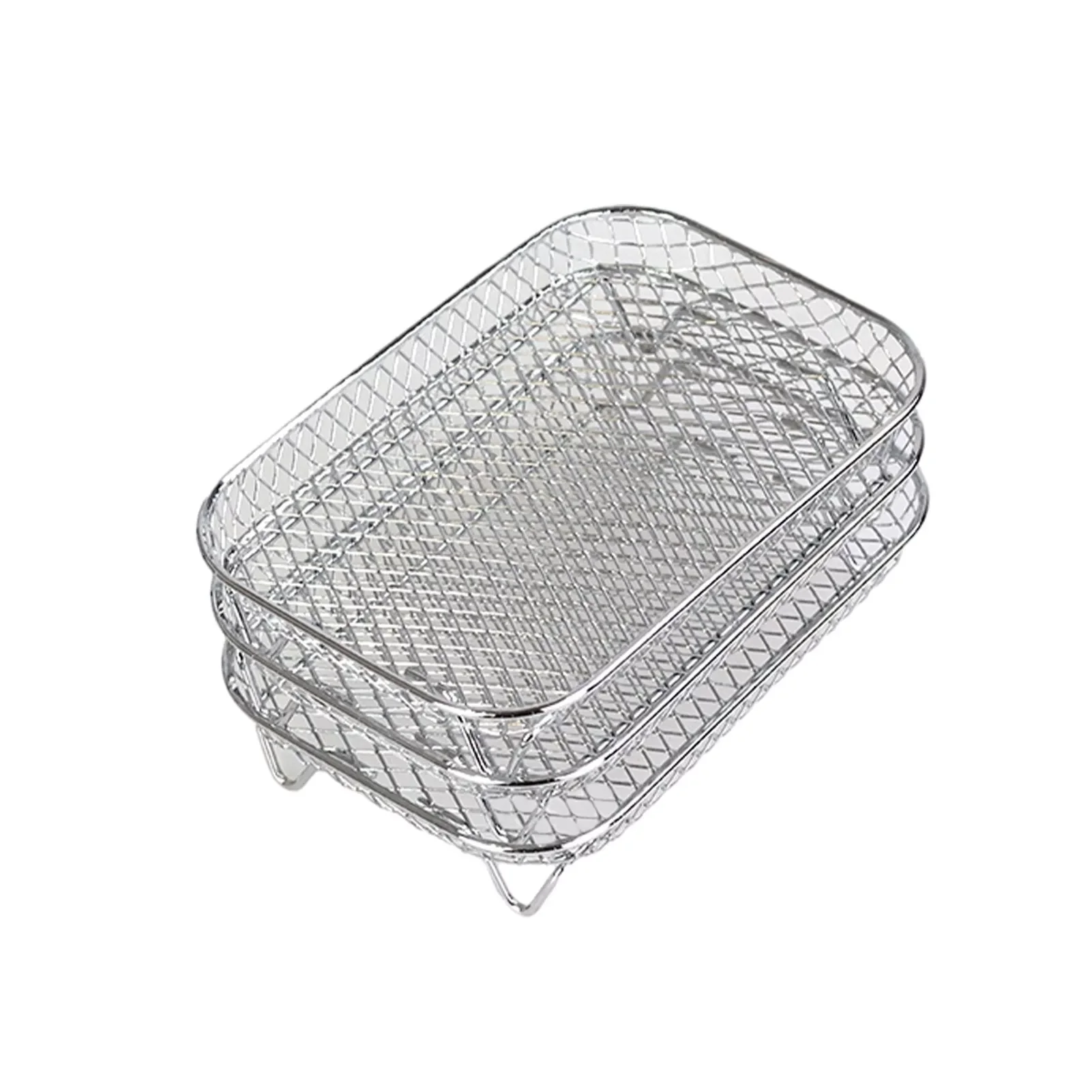 

Dehydrator Rack Air Fryer Accessories Three Stackable Racks Food-grade Air Fryer Rack For 6.5 QT And 8 QT Stainless