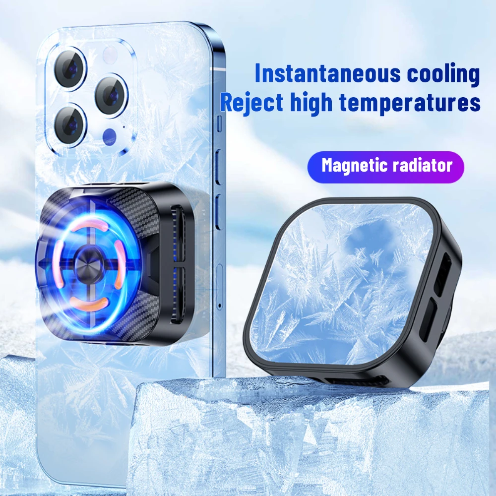 

Heat Dissipation 150mah Cooling Fan Radiator Portable Type-c Cell Phone Cooling Fan Office Accessories Semiconductor Stable