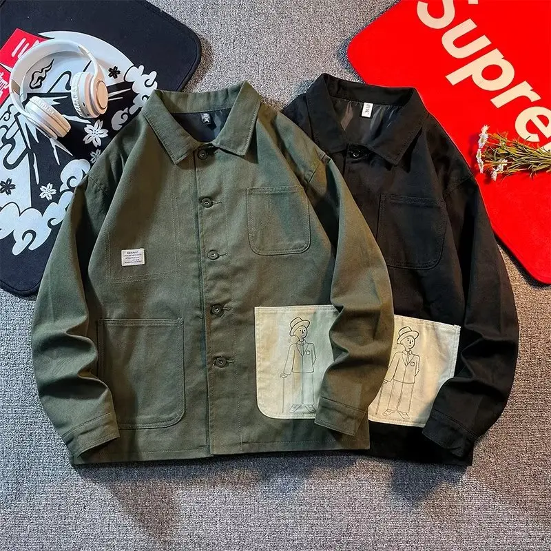 

Мужские и женские куртки, мужские куртки, мужские куртки с карманами, Высококачественная Рабочая куртка