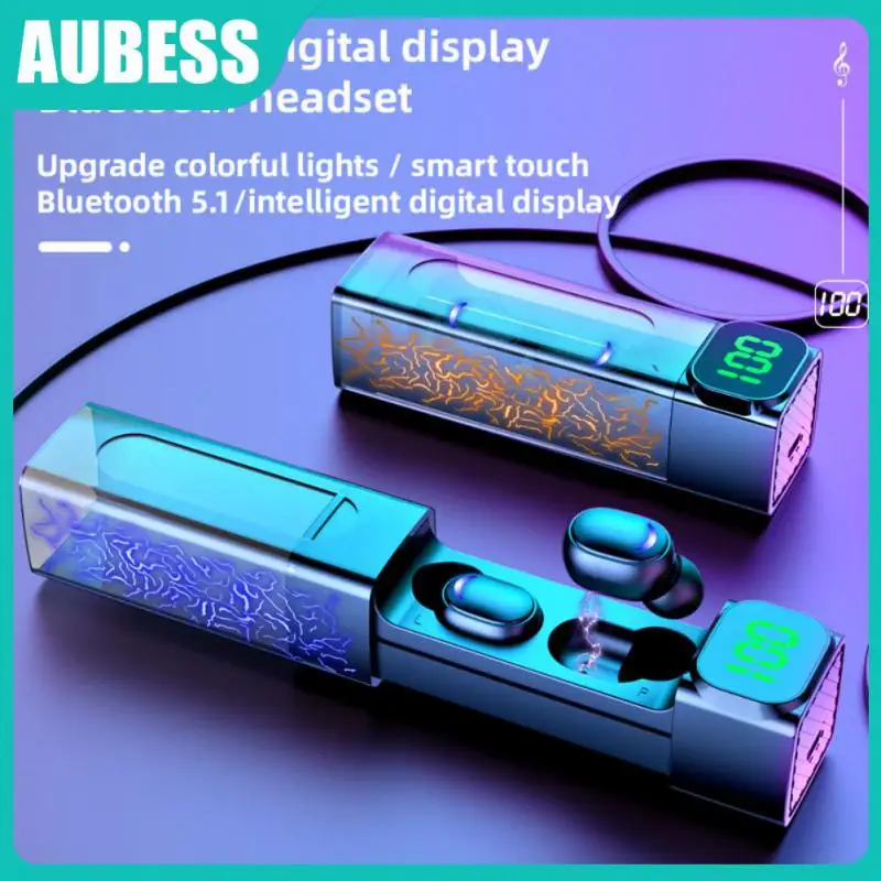 

Bt5.1/edr Intelligent Noise Reduction Music Earphone Music Dual Mode Wireless Headset Colorful Crack Light Grey