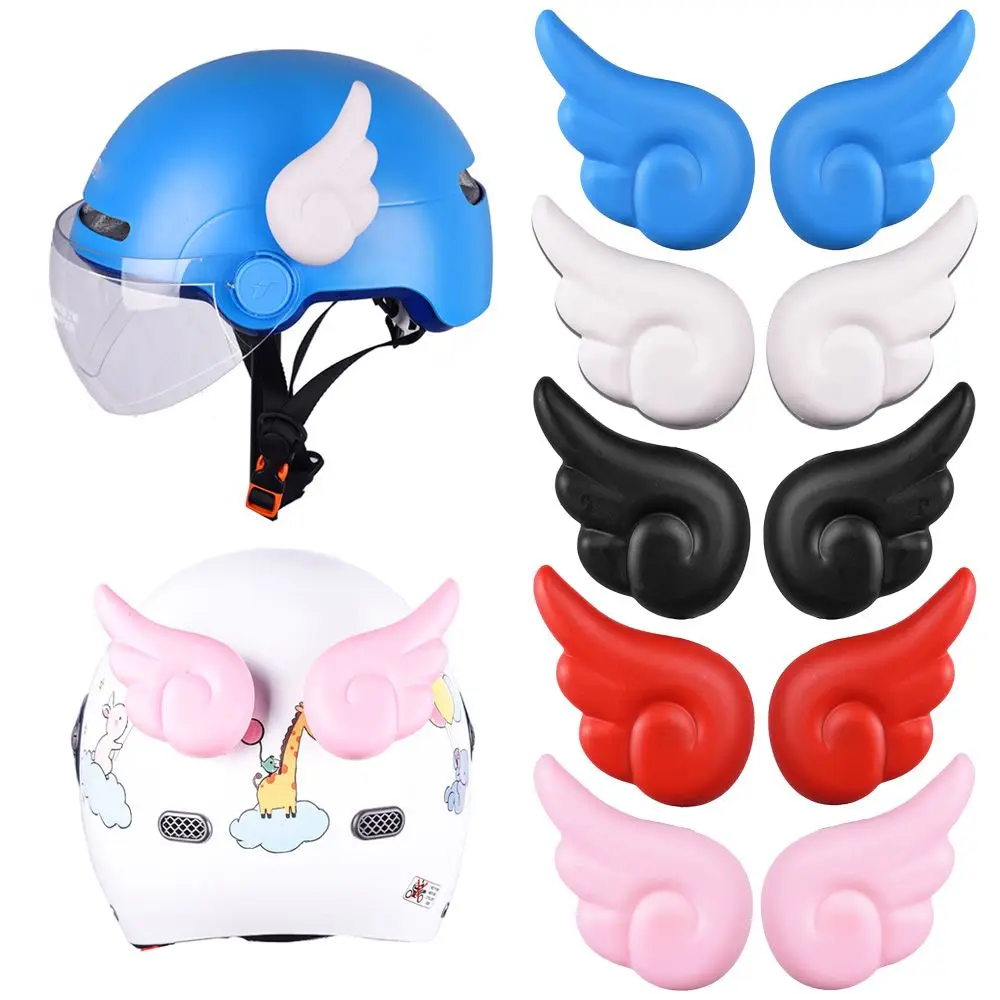 

2Pcs Multicolor Removable Cycling Supplies Easy to Install Helmet Decoration Angel Devil Wings Stickers Motorcycle Motorbike