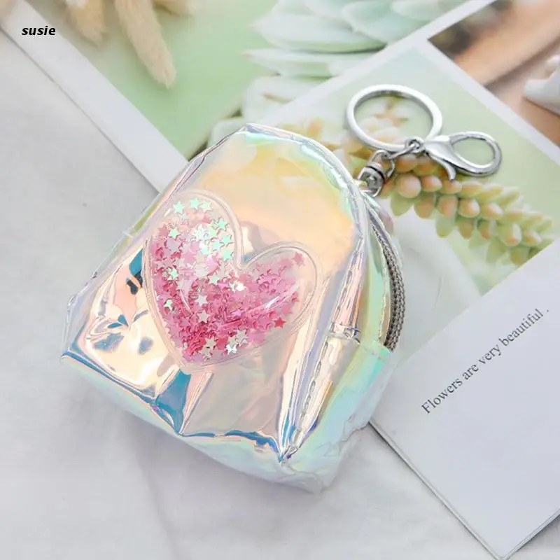 

Women's Small Holographic Wallet Lady Coin Purse Credit Card Holder Money Bag