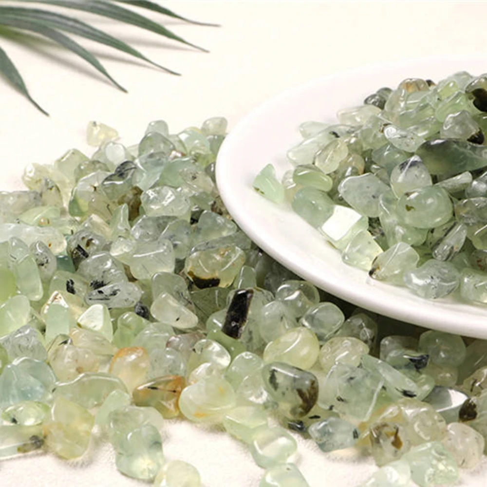 

Wholesale Natural Quartz Gravel Stone Small Crystal Mix Tumbled Prehnite Stone Crystal Chips