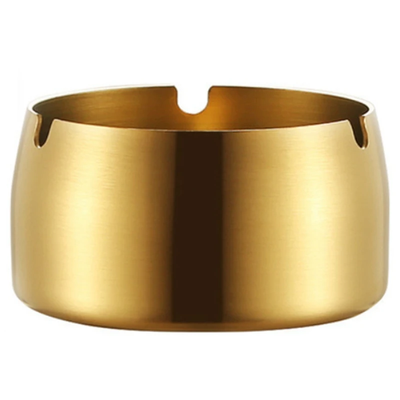 

Ashtray Stainless Steel Smoking Hotel Bar KTV Decoration Can Clip Soot Container