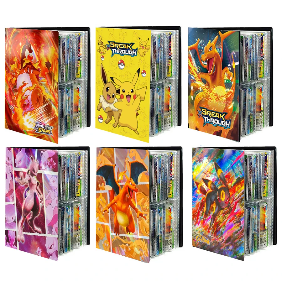 

240Pc Pokemon Cards Album Books Game Collection Card Kawaii Anime Holder Hobby VMAX File Loaded List Christmas Kids Toys Gift#P5