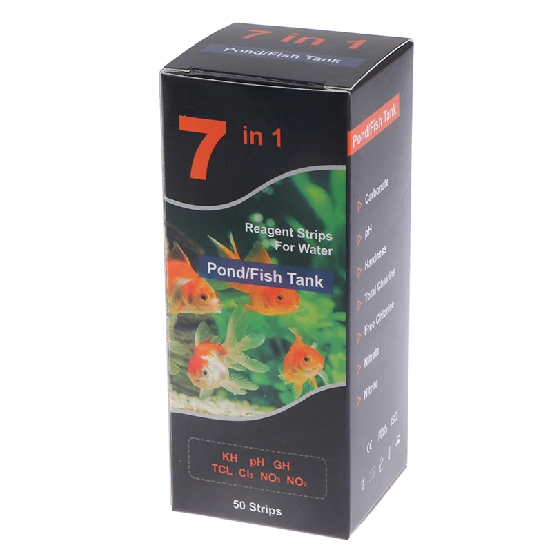 50 шт./бутылка 7в1 комплект для тестирования аквариума пресноводного пруда и
