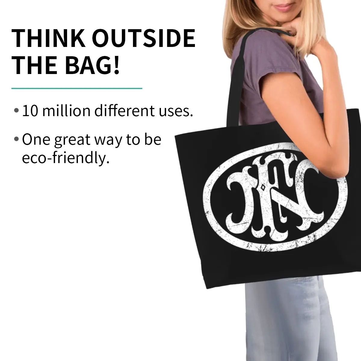 Переработанная Herstal HK сумка для покупок с огнестрельным оружием женская