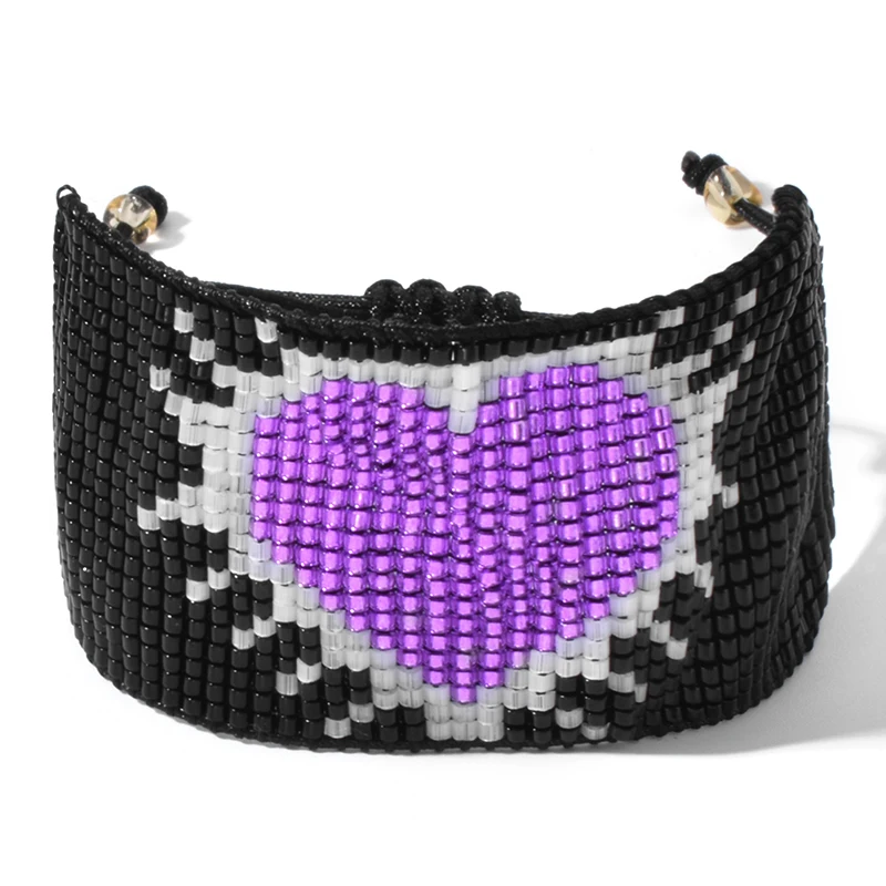 

YUOKIAA Luxury Heart Bracelets on Hand for Women Bohemian Friend Miyuki Bracelets Handmade Original Gifts Jewelry Pulseras Mujer