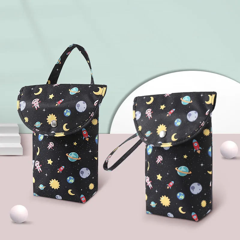

Multifunctional Baby Diaper Caddy Organizer Reusable Waterproof Fashion Prints Wet/Dry Bag Mummy Storage Bag Travel Nappy Bag
