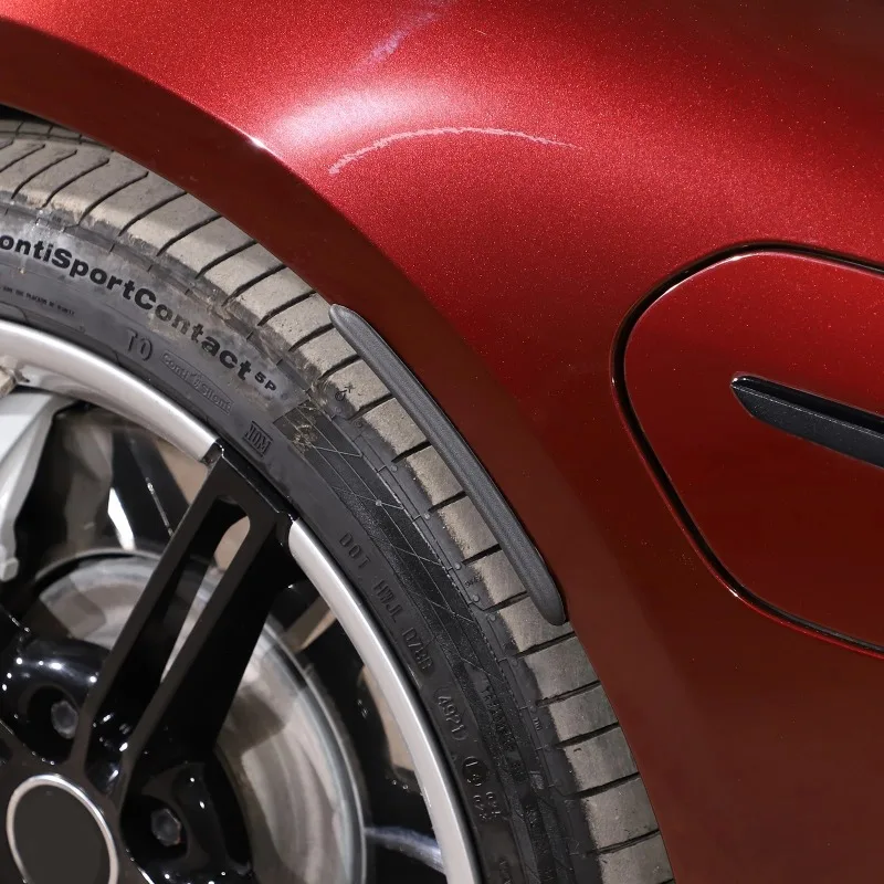 Для Porsche Taycan 2019 2020 2021 2022 ABS черный автомобильный колесо крыло защита для бровей