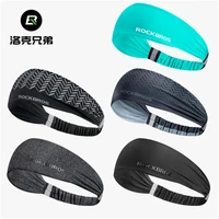 rockbros cycling sweatband for men women yoga hair bands head breathable non slip headwrap safety band running accessories