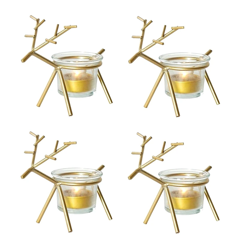 

4PCS Ins Nordic Iron Props Romantic Lamp Candle Holder Candle Holder Minimalist Home Decor