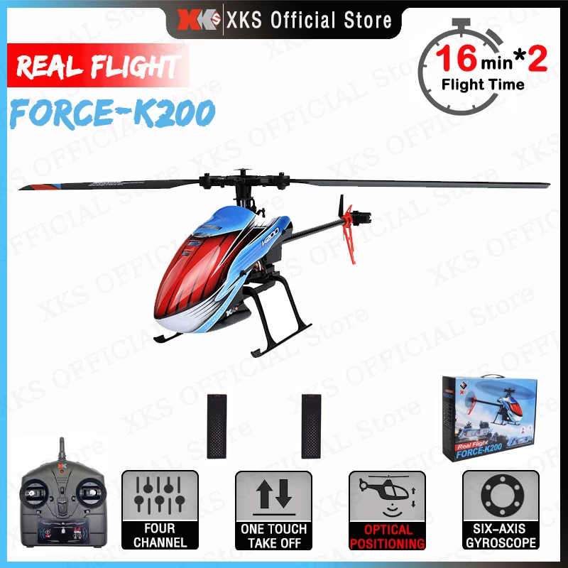 

Wltoys RC вертолеты XKS K200 6-Aixs гироскоп 2,4 г 4CH фиксированная высота одно лезвие пропеллер гироскоп VS K130 RC игрушки подарок для детей