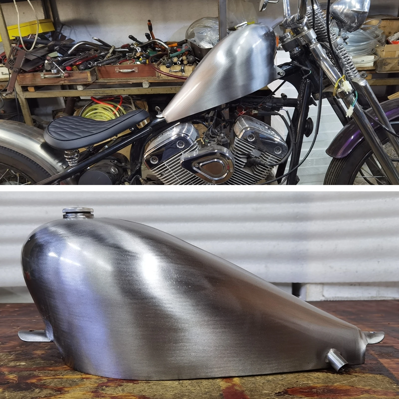 

9 L Motorbike Petrol Gas Oil Fuel Tank Handmade Modified Gasoline Fueling Can For Motorcycle General All Model