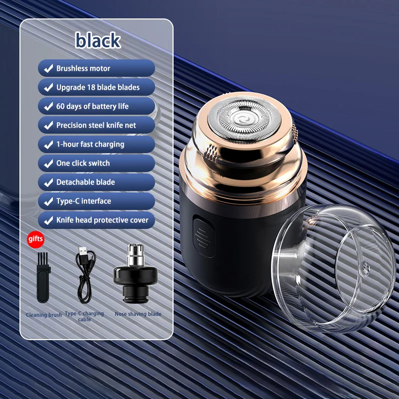 Xiaomi 2-в-1 электробритва триммер для волос в носу перезаряжаемая мужская бритва