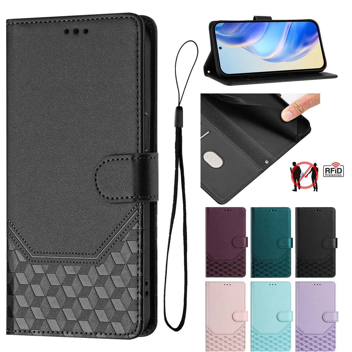 Sunjolly Cases for Samsung Galaxy A10 A05S A04E A03 Core A02 A01 M80S M60S M40S M42 M32 Case Cover coque Wallet Phone Covers
