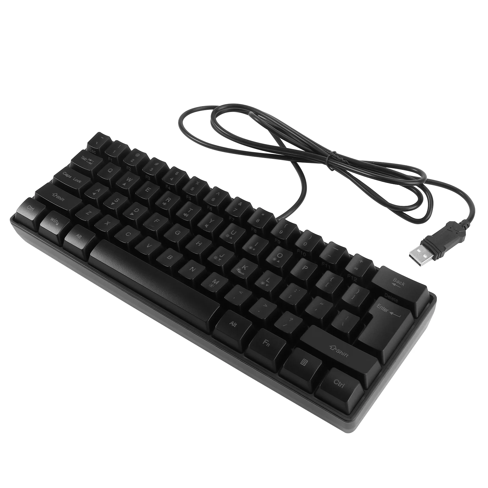 

1PC Brightness Adjustable Backlight USB Wired Keyboard 61 Keys Keyboard for Gaming
