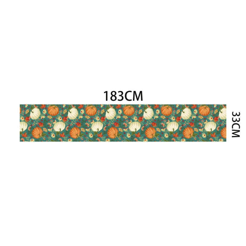 

Thanksgiving Table Runner Autumn Maple Leaf Pumpkin Pattern Printing Restaurant Tea Table Festive Personalized Decorative Napkin
