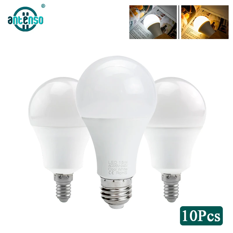 

10pcs/lot E27 E14 LED Bulb 220V Light Lamp 3W 6W 9W 12W 15W 18W 20W 24W Lampada Daylight Bombilla for Living Room,Bed Room