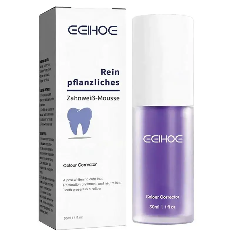 

Color Corrector Toothpaste Teeth White Gel 30ml Effective Color Corrector For Correct Yellow Teeth Teeth Cleaning Stain Removal