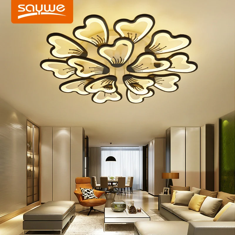 LED Chandeliers Lights With Remote Control, Brightness Adjustable, Cell lights for Living Room/Bedroom/Dining Room