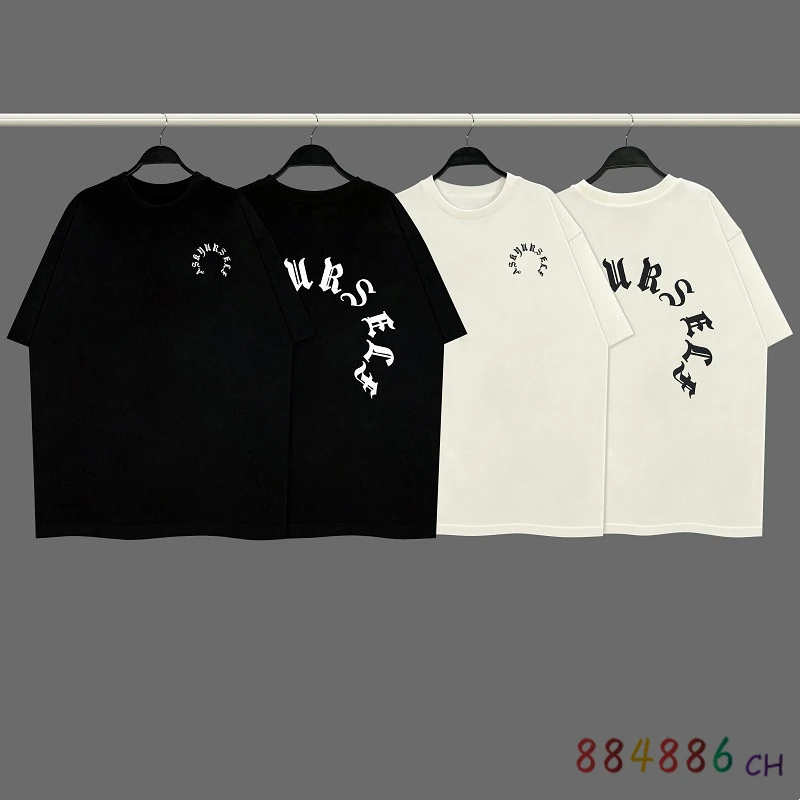 

Футболка ASKYURSELF для мужчин и женщин, тенниска с принтом алфавита на санскрите, повседневная майка с коротким рукавом, 1:1