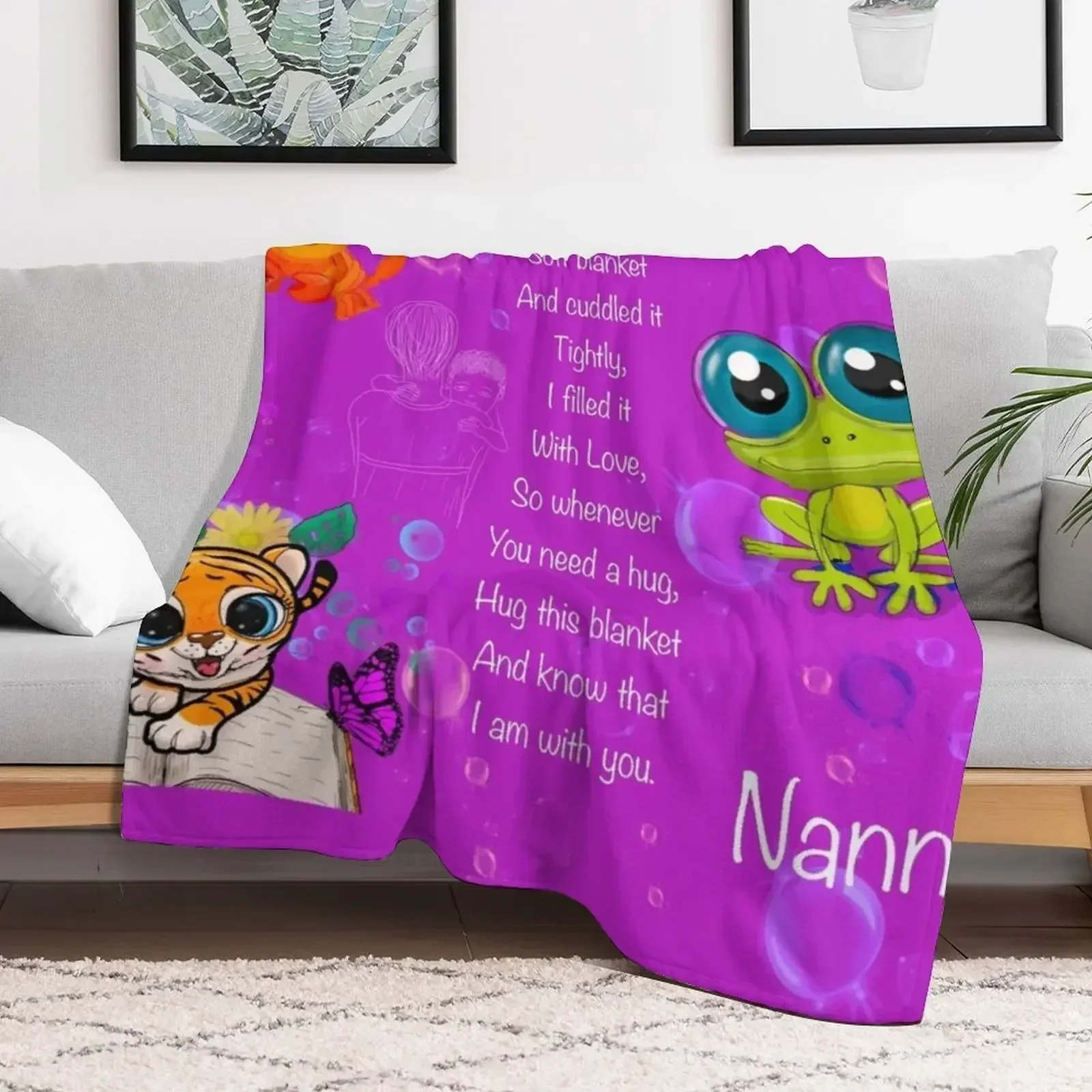 В внучку любовь из Нанны одеяло для объятий пледы идеи подарков на день Святого