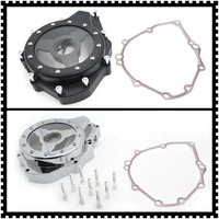 aftermarket free shipping motorcycle parts see through engine stator cover for suzuki gsx1300r hayabusa 1999 2020 w gasket