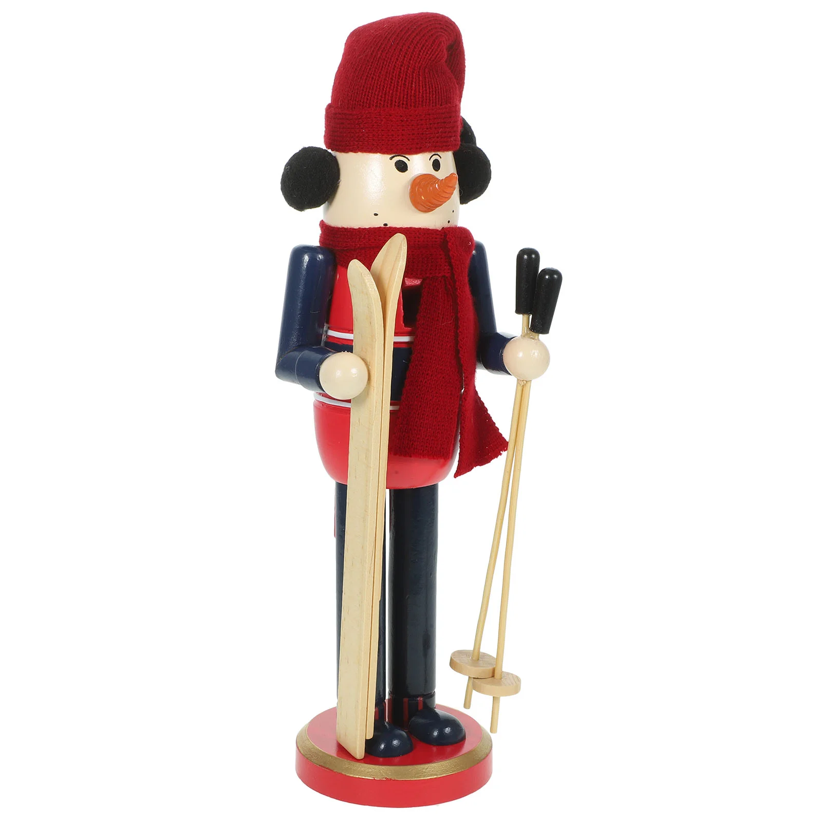 

Xmas Table Ornament Movable Nutcrackers Wooden Craft Ornaments Small Figures Child