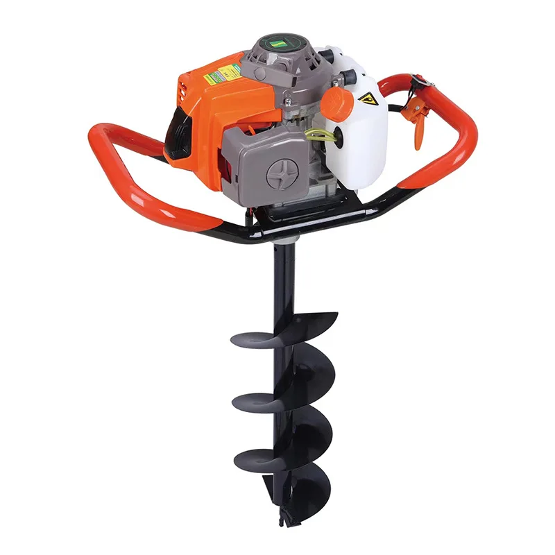 New Model Heavy Duty 52CC/63CC Gas Powered Post Hole Digger ,Ground drill Earth Auger with 80mm drill bits