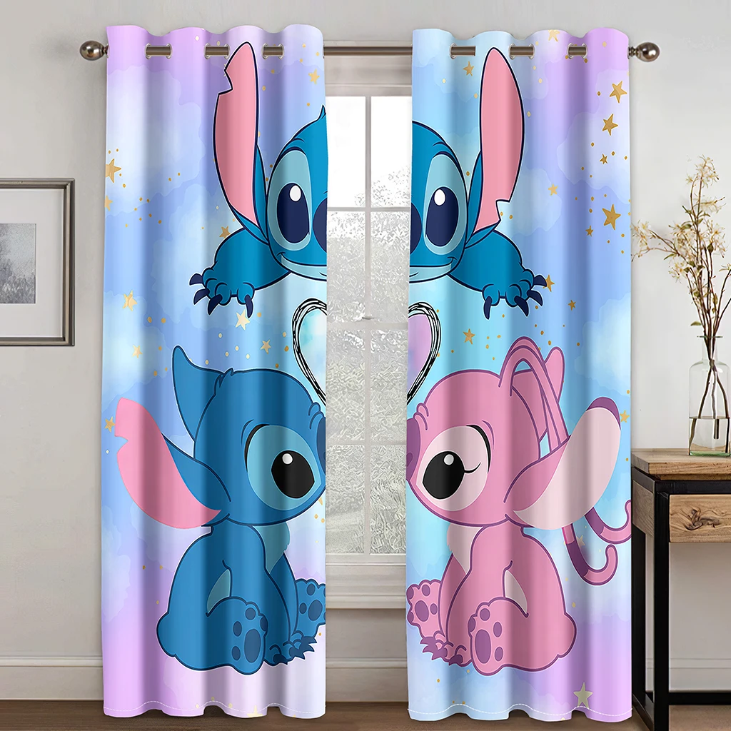 

Custom Printing Animated Cartoon Pattern Printed Curtains, Shade Curtains For Children's Room, Bedroom, Living Room, Office 2pcs
