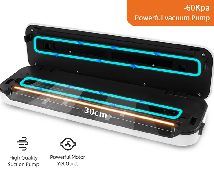 Автоматический вакуумный упаковщик под вакуумом упаковочная машина для кухни