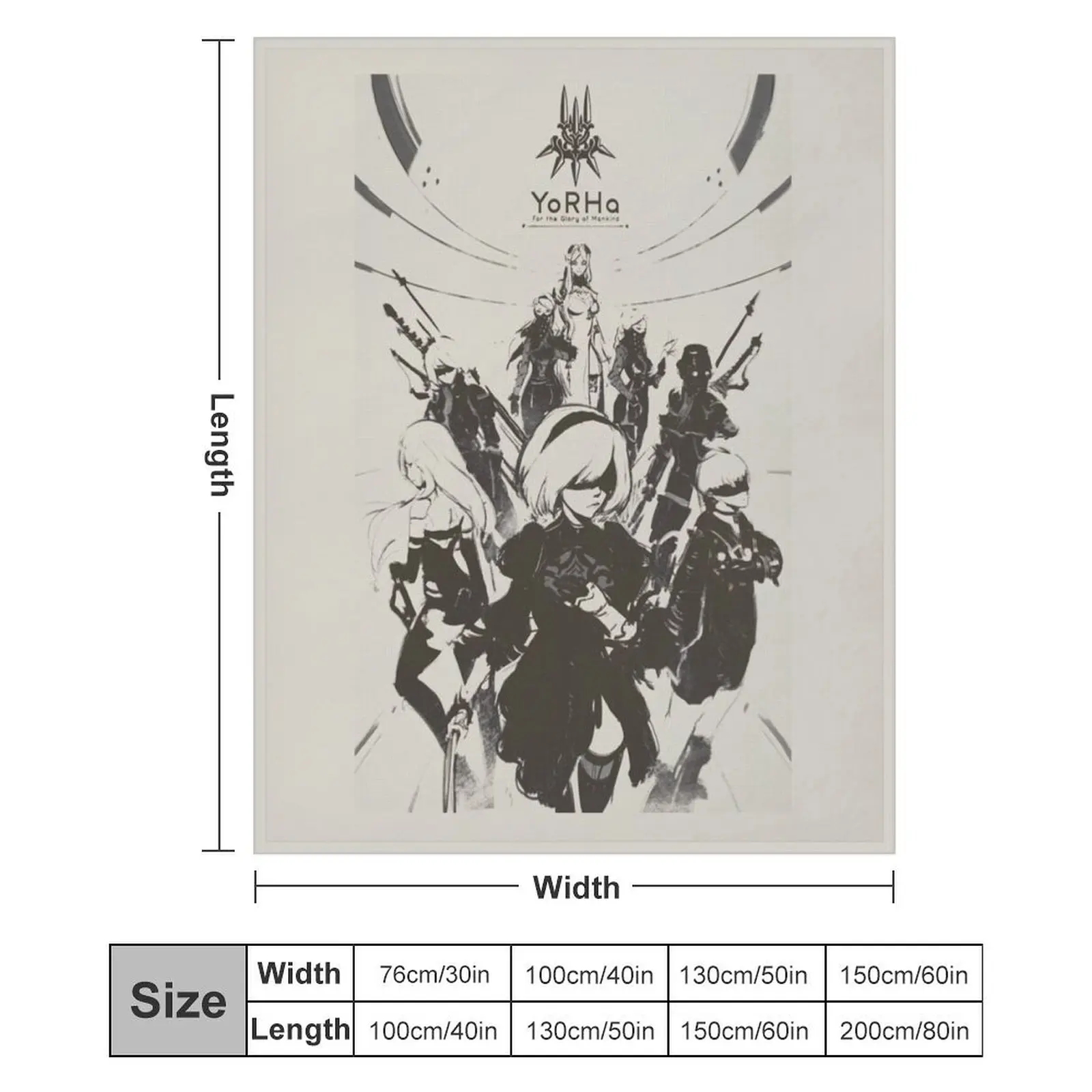 Одеяло Nier Automata Collage Yorha тяжелое винтажное декоративное одеяло для дивана