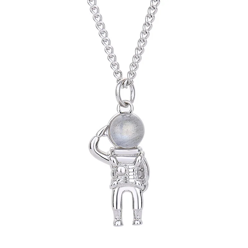 

Original Fantasy Astronaut Necklace For Women Chain Electroplating Gold Platinum Fashion Charm Jewelry With Pendant