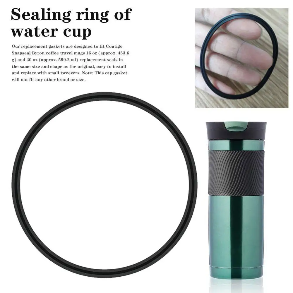 2PCS Silicone O Bottle Lid Gaskets Leak-Proof Seal Rings for